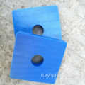 Parte in nylon PA6 CNC con piastra in nylon di plastica blu